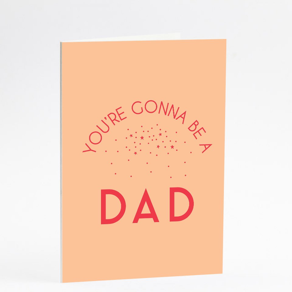 Pregnancy announcement card « You're gonna be a dad »